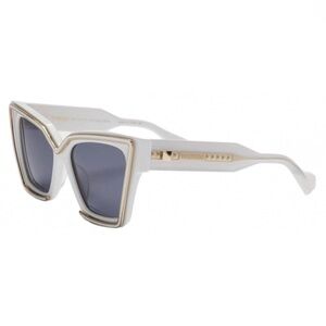 New! Valentino V Grace VLS 126C, White and Gold Women's Sunglasses, Authentic
